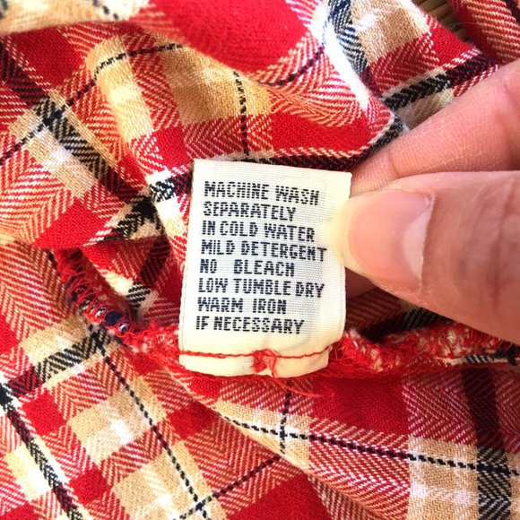 Tilt Red Plaid Flannel Shirt Small - Picture 5 of 7